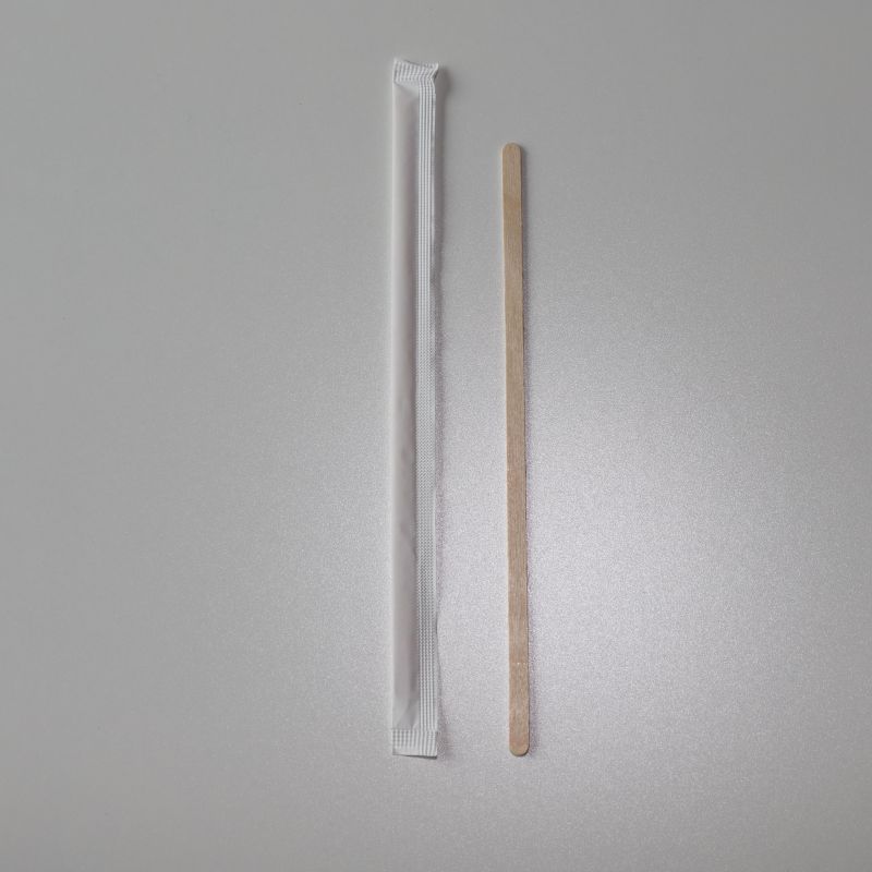 Eco-friendly Paper Wrapped Wooden Coffee /drink Stirrer