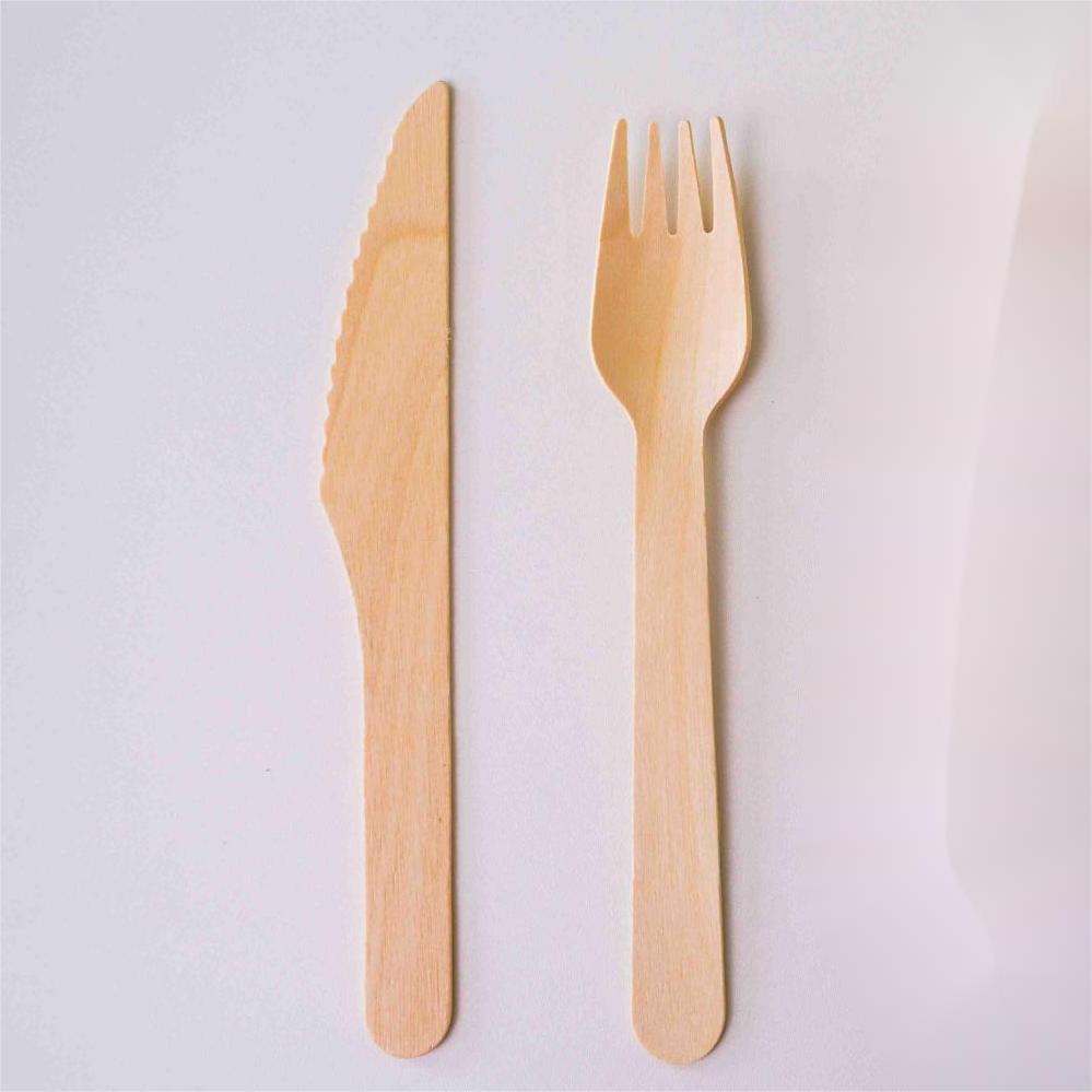 Disposable Wooden Tableware Set